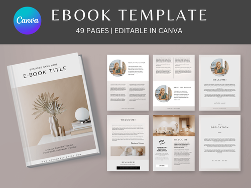 Ebook Template Editable in Canva