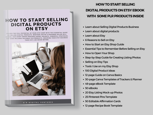 HOW TO START SELLING DIGITAL PRODUCTS ON ETSY EBOOK