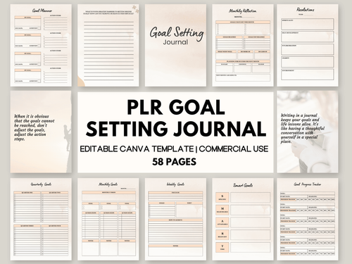 Goal Setting Journal with Resell Rights