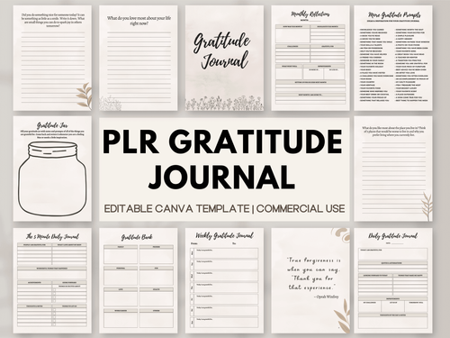 Gratitude Journal with Resell Rights 