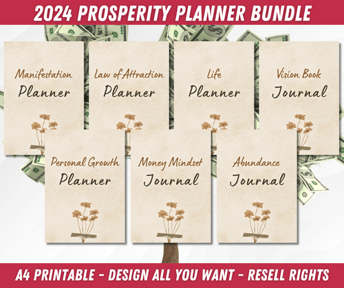 2024 Prosperity Planner Bundle with Resell Rights! 📅✨