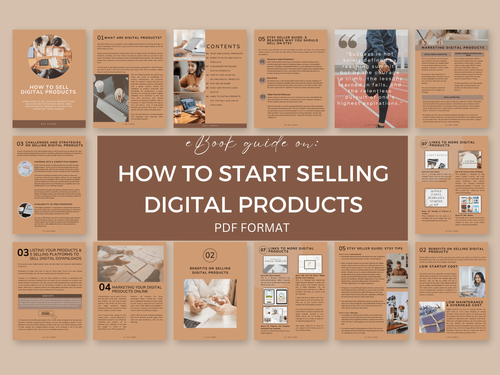 How to start selling digital products | ebook pdf guide