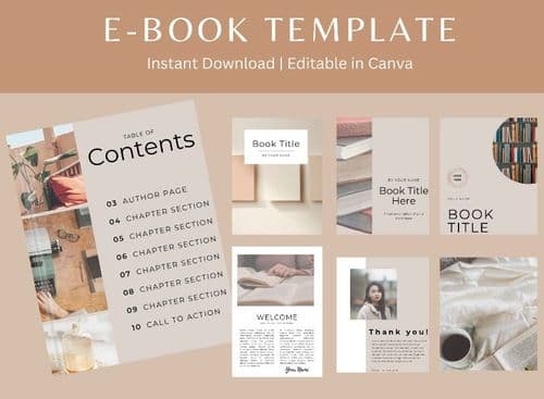 Professional E-book template | Editable on Canva
