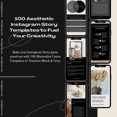 Collection of One Hundred Aesthetic Instagram Story Templates